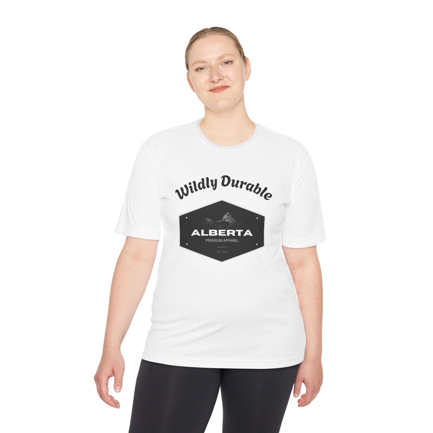 Alberta 'Wildly Durable' Moisture-Wicking Tee — Outdoor Mountain Graphic