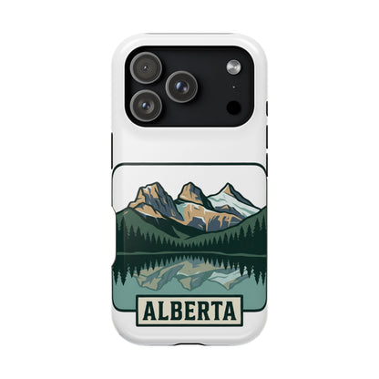 Alberta Mountain Lake Phone Case — Magnetic Impact-Resistant Protective Cover