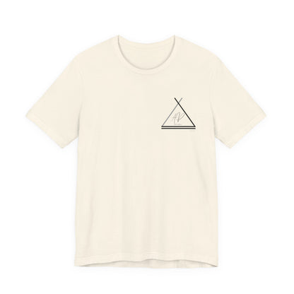 Minimalist Tee — Triangle Logo Graphic T-Shirt