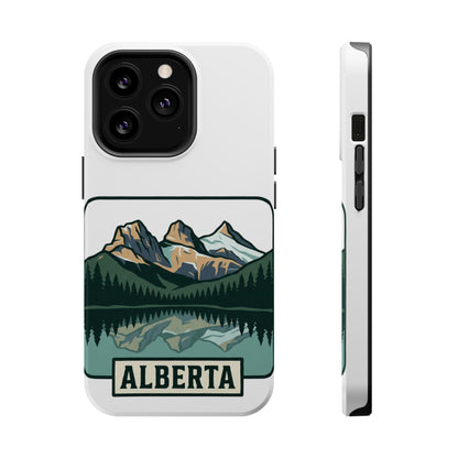 Alberta Mountain Lake Phone Case — Magnetic Impact-Resistant Protective Cover