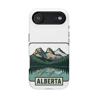 Alberta Mountain Lake Phone Case — Magnetic Impact-Resistant Protective Cover