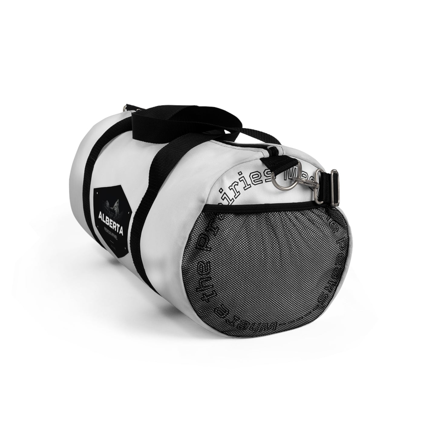 Classic White Duffel Bag — Spacious Travel & Gym Carryall