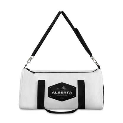 Classic White Duffel Bag — Spacious Travel & Gym Carryall