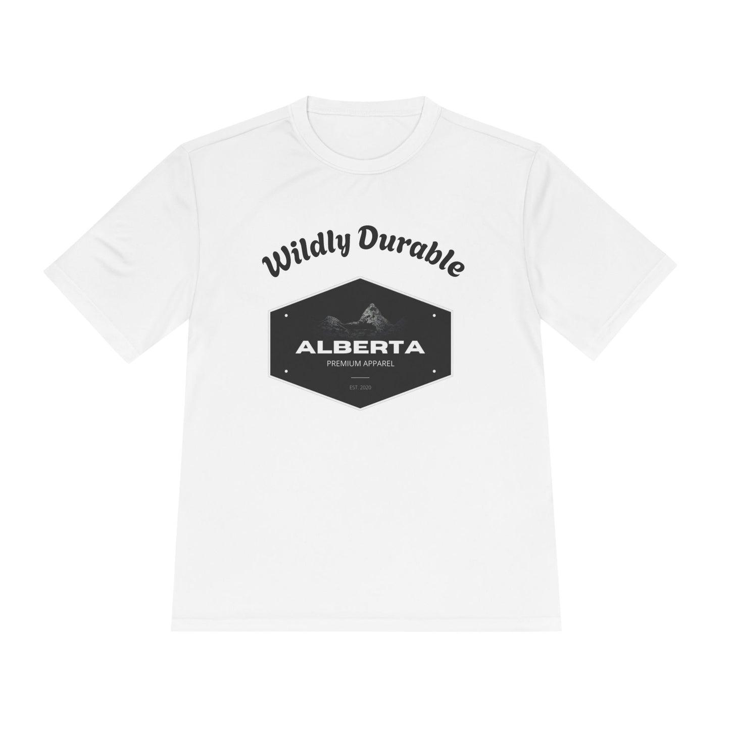 Alberta 'Wildly Durable' Moisture-Wicking Tee — Outdoor Mountain Graphic