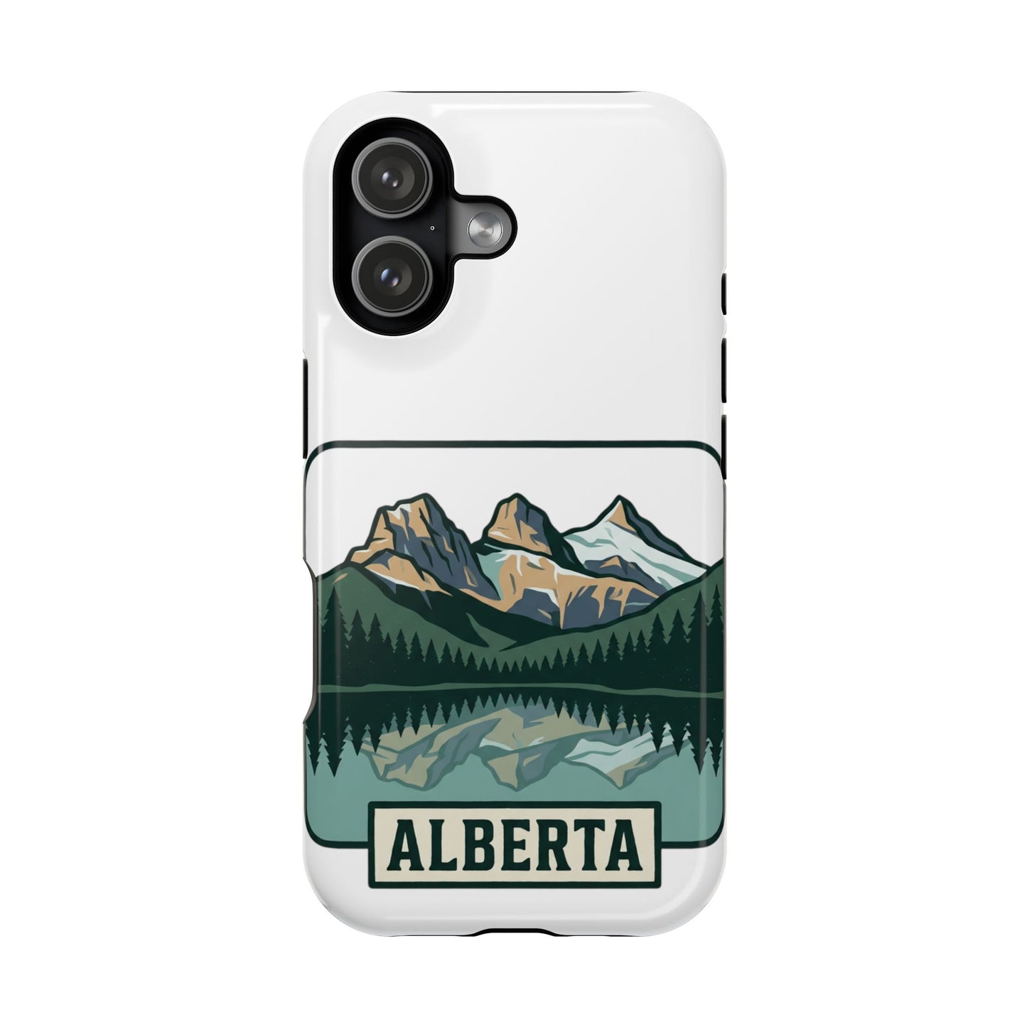 Alberta Mountain Lake Phone Case — Magnetic Impact-Resistant Protective Cover