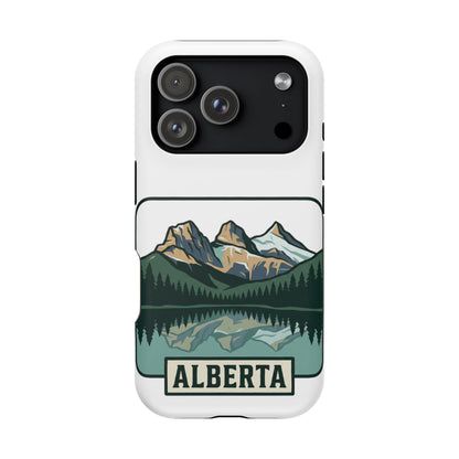 Alberta Mountain Lake Phone Case — Magnetic Impact-Resistant Protective Cover